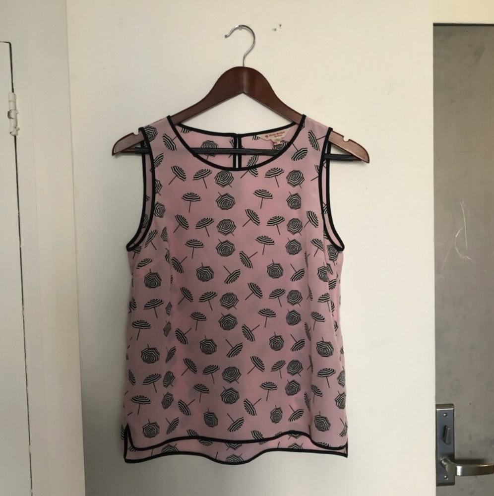 Brooks Brothers Red Fleece Silk Top